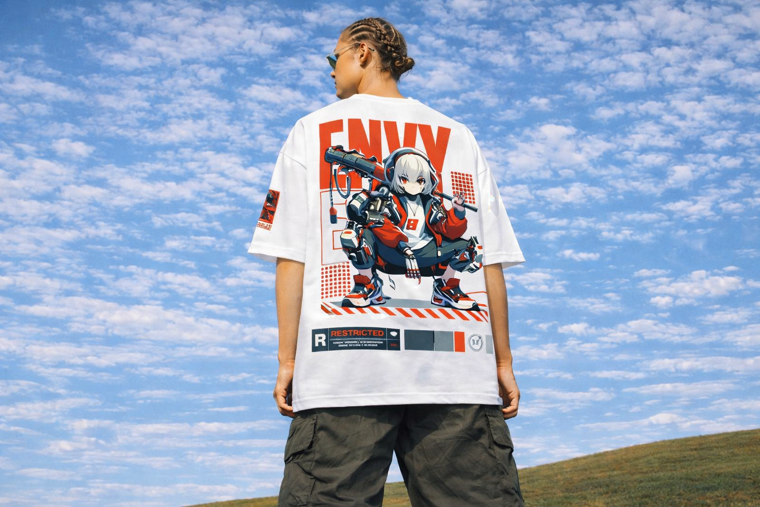 ❤️ OVERSIZED GRAPHIC T-SHIRT – FUTURE ANIME EDITION