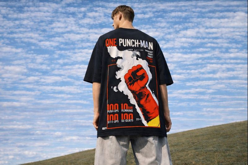 🖤 OVERSIZED GRAPHIC T-SHIRT – ONE PUNCH EDITION